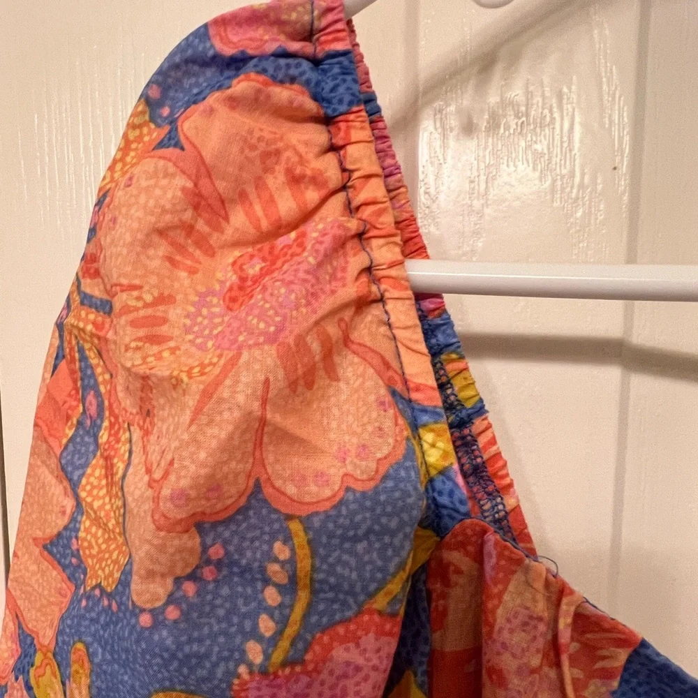 Olivaceous size small floral summery mini dress. - Picture 7 of 7